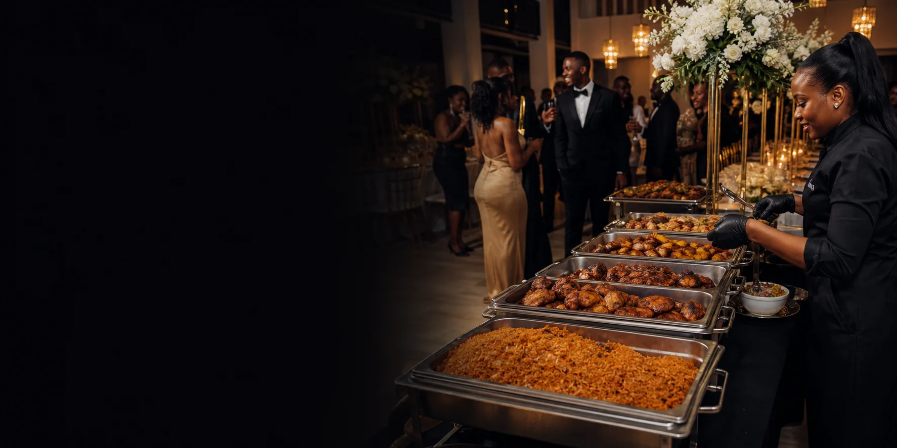 Premium African wedding catering by Foodish by Don Karis