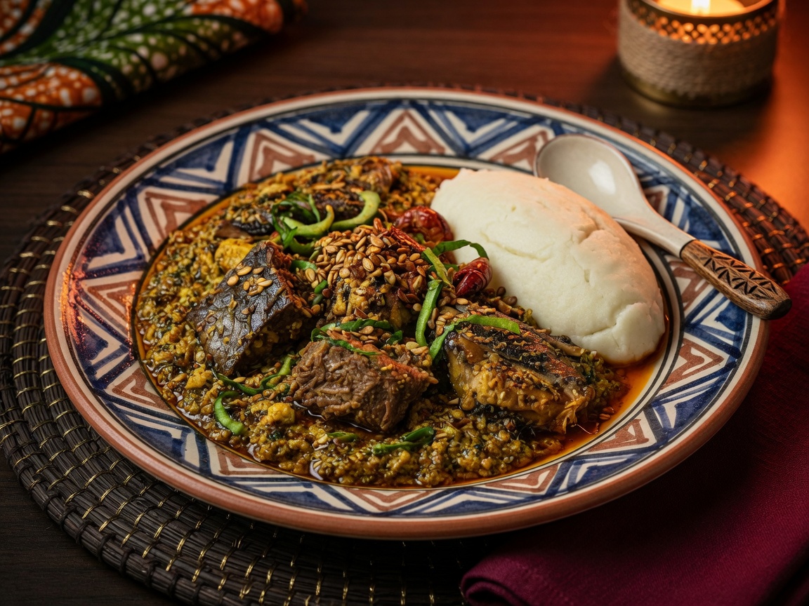 Egusi soup freezer fill meal